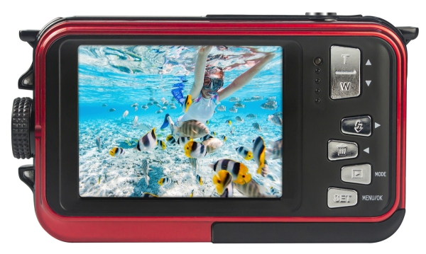 AgfaPhoto WP8000 rot Digitalkamera wasserdicht bis 3m Tiefe